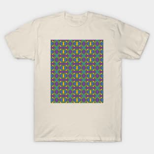 Mini Cube Pattern Print #01 T-Shirt